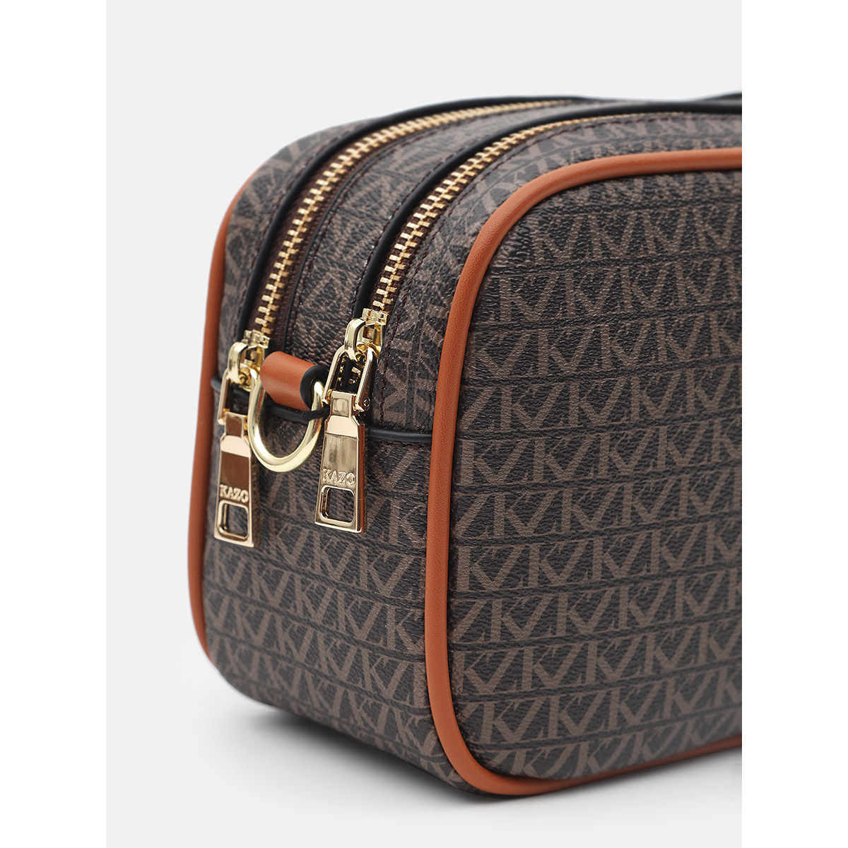 Buy Kazo Brown Signature Sling Bag (M) Online