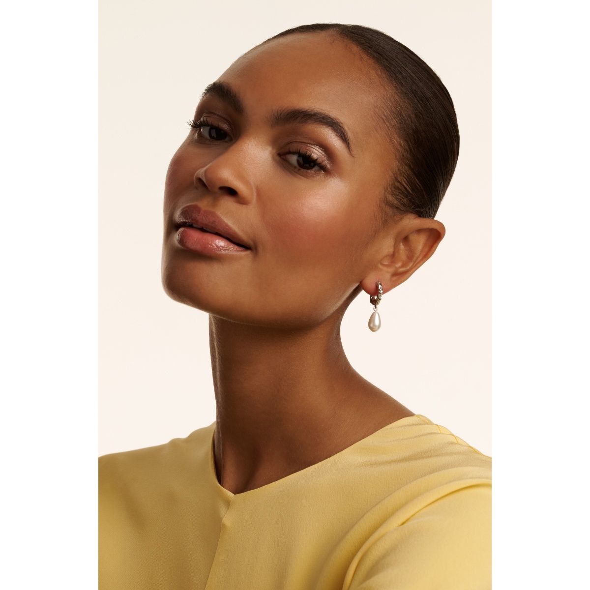Buy Ted Baker White Twisted Pearl Drop Earrings Online