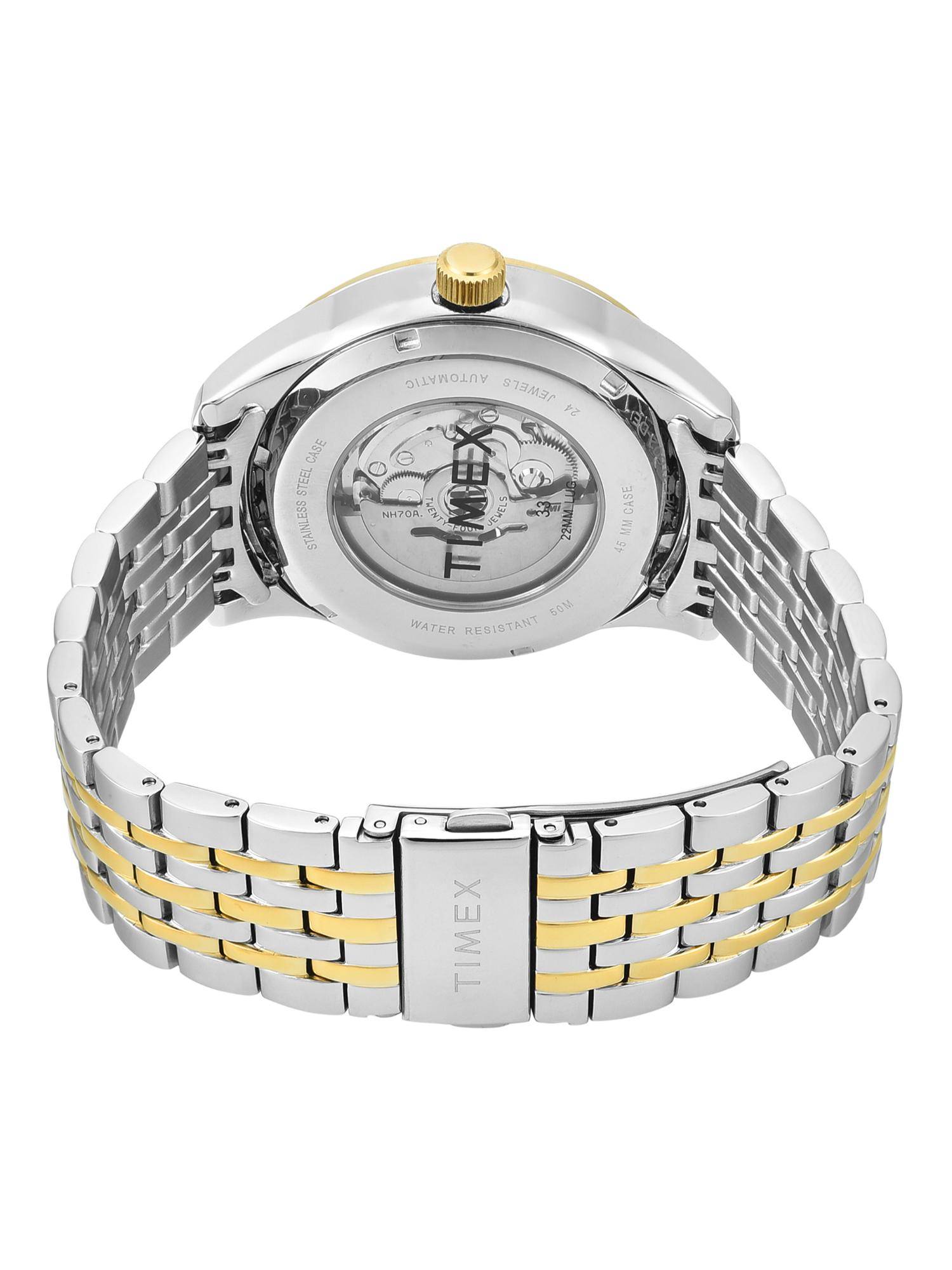 Buy Timex Signio Silver Round Dial Analog Men's Watch (Tweg31602) (M ...