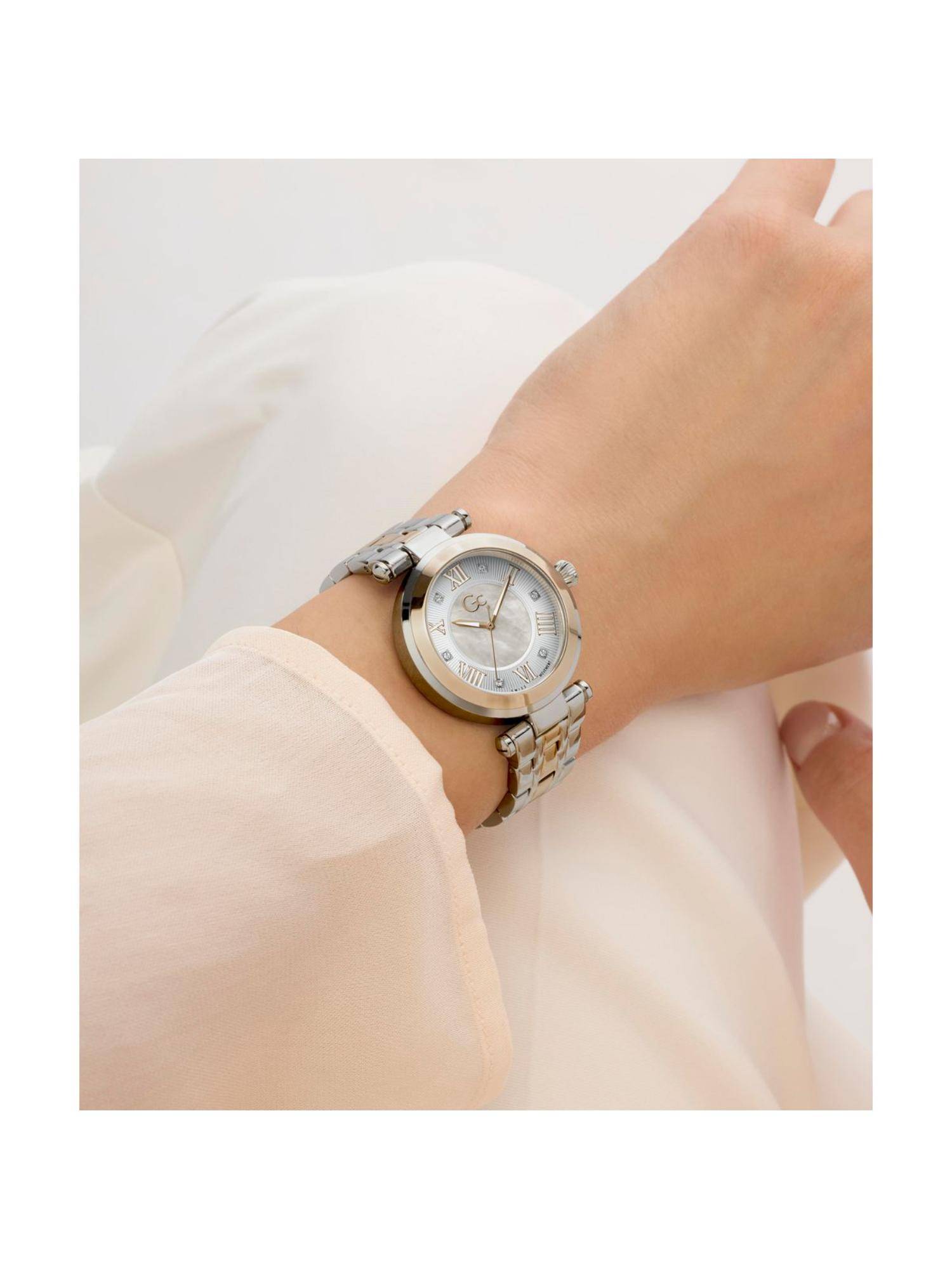GC Collection Round 32Mm White Dial Analog Women Watch (Z63002L3) (M)