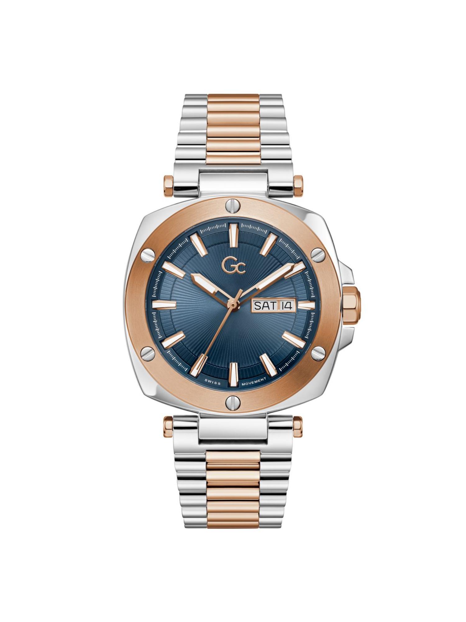 Buy GC Collection Square 44Mm Blue Dial Analog Men Watch (Z78002G7