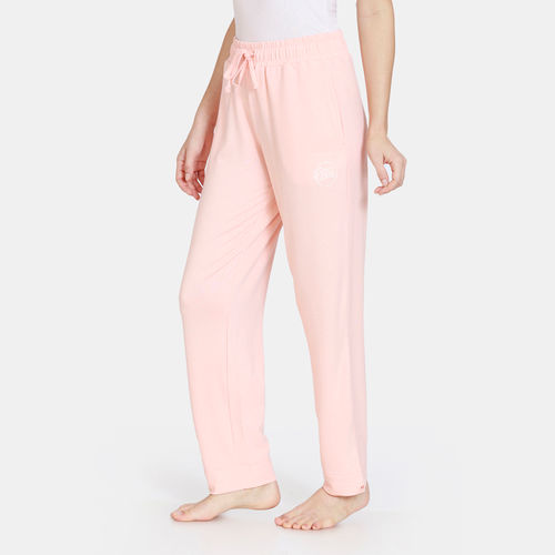 Buy Zivame Knit Poly Lounge Pants Pink Online