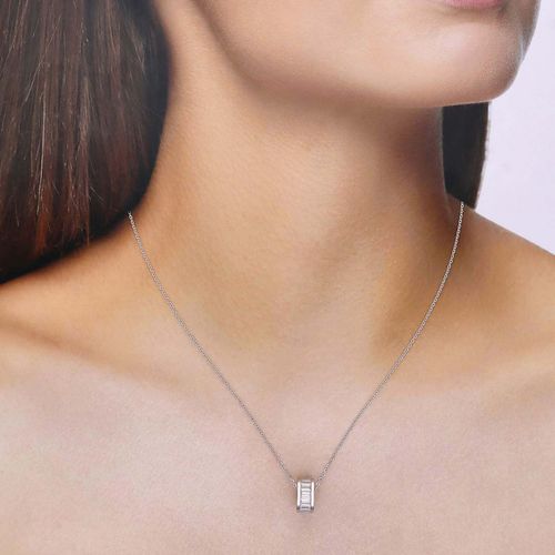 Kai Jewel Sterling Silver Eternal Circle Ring Pendant Necklace - Main Image