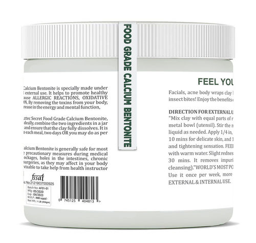 Aztec Secret Food Grade Calcium Bentonite Clay For Detoifying In And Out Buy Aztec Secret Food Grade Calcium Bentonite Clay For Detoifying In And Out Online At Best Price In