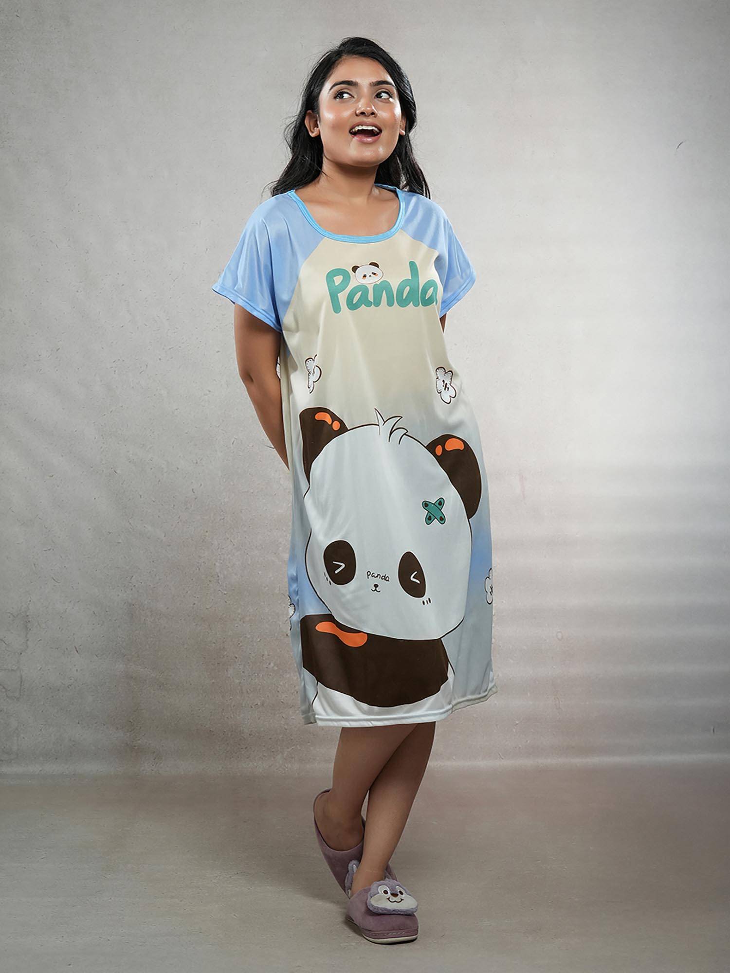 CrossKulture Blue Character Regular Night Dress