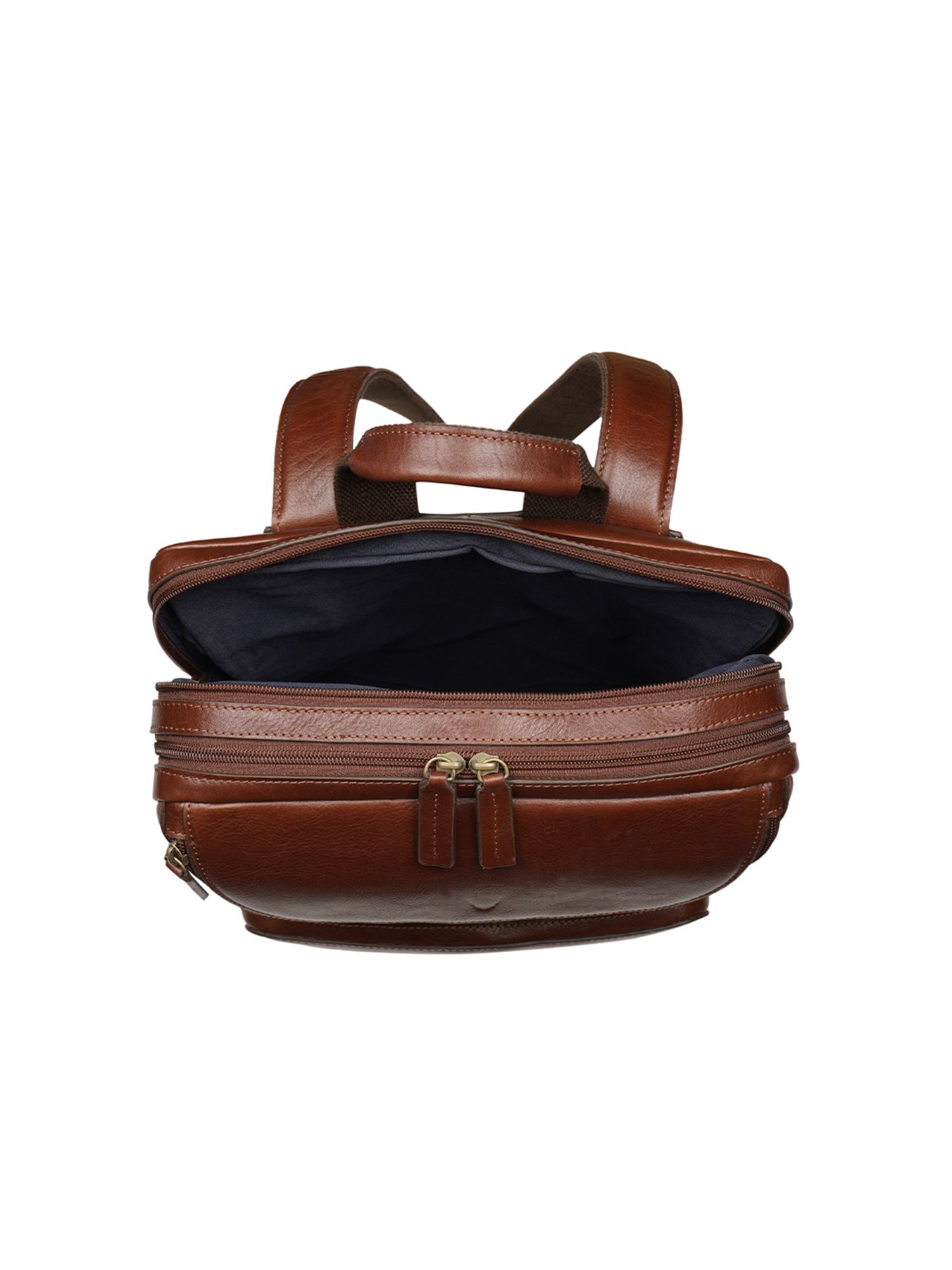 Buy Hidesign Andover 03 Genuine Leather Mens Tan Backpack Online