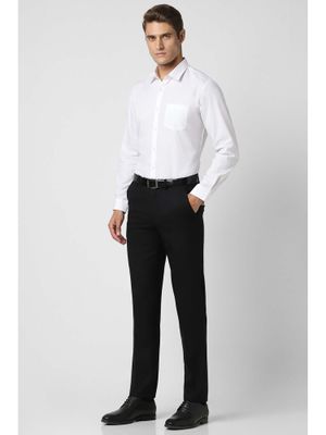 Peter England Men White Slim Fit Formal Shirt