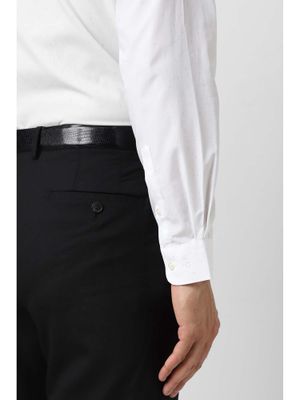 Peter England Men White Slim Fit Formal Shirt