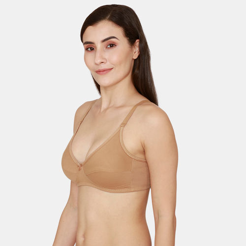 Rosaline Padded Non Wired Medium Coverage T-Shirt Bra - Nude