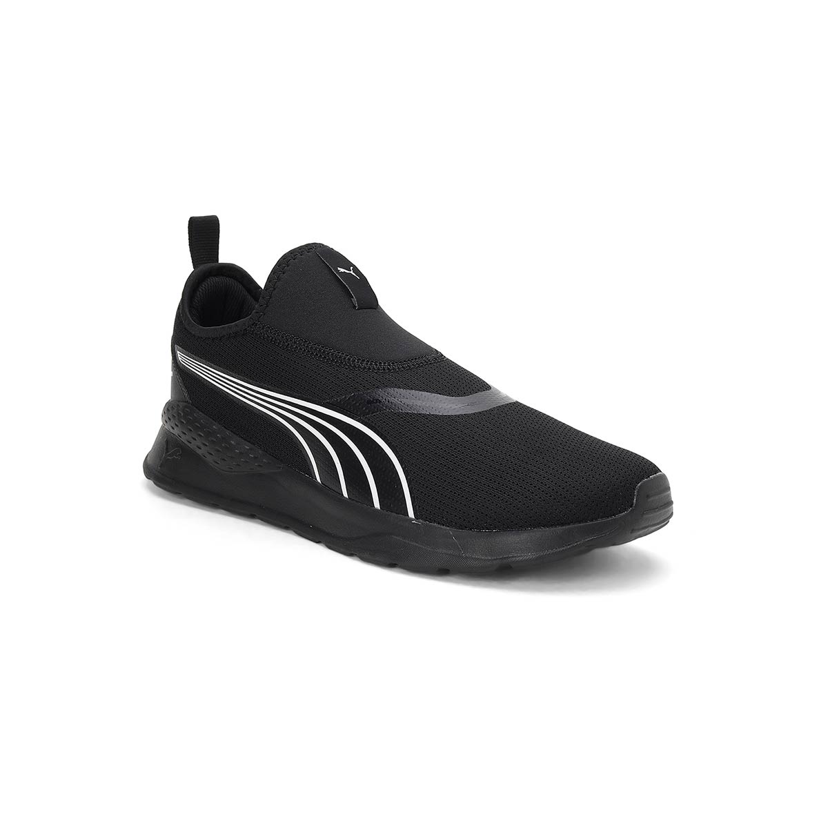 All black slip on pumas best sale