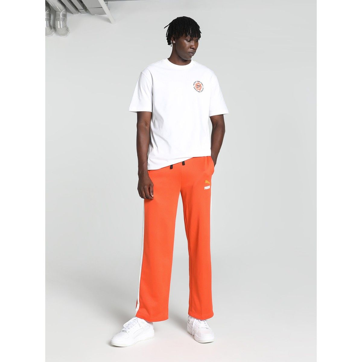 Buy Puma T7 Mens Orange Pants Online