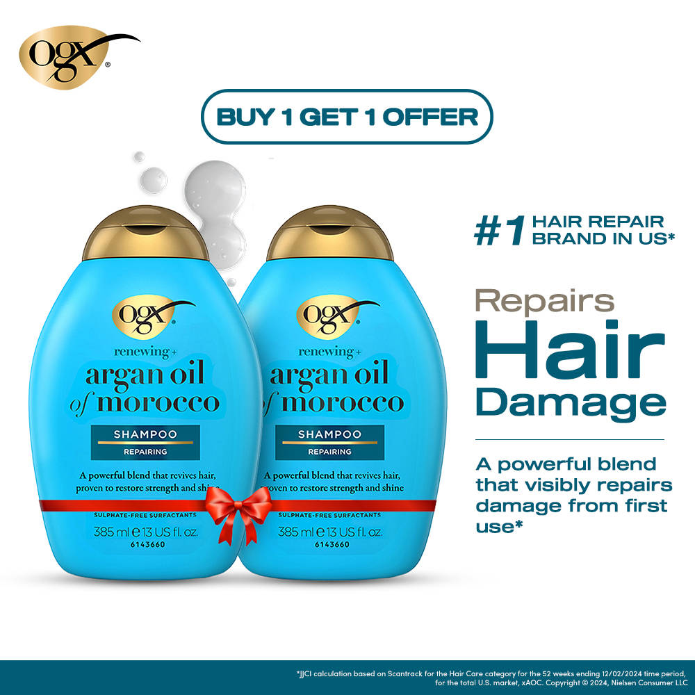 OGX Argan Oil of Morocco shampoo BOGO combo at ₹960 (50% off)