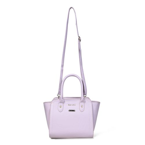 Pelle Luxur Stylish Light Purple Hand Bag for Women with (S)