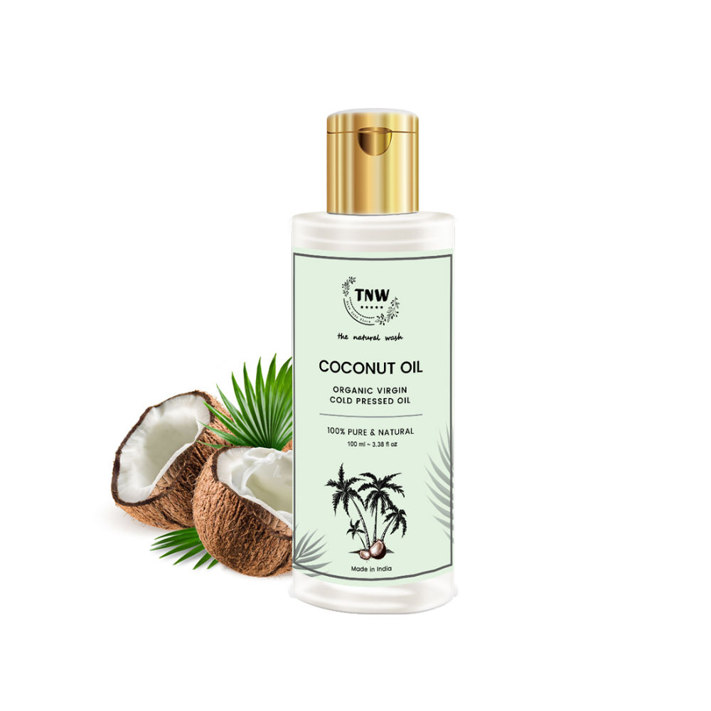 TNW The Natural Wash Cold Pressed Pure Coconut Oil for Healthy Skin Hair and Body Baby Massage Oil