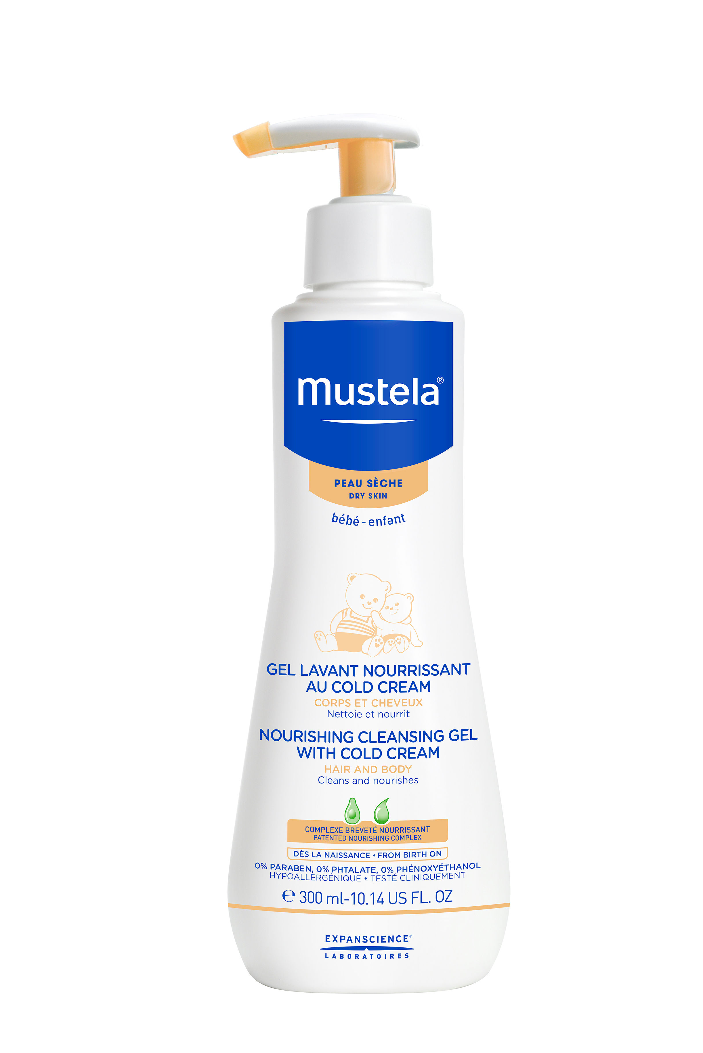 mustela nourishing cleansing gel with cold cream