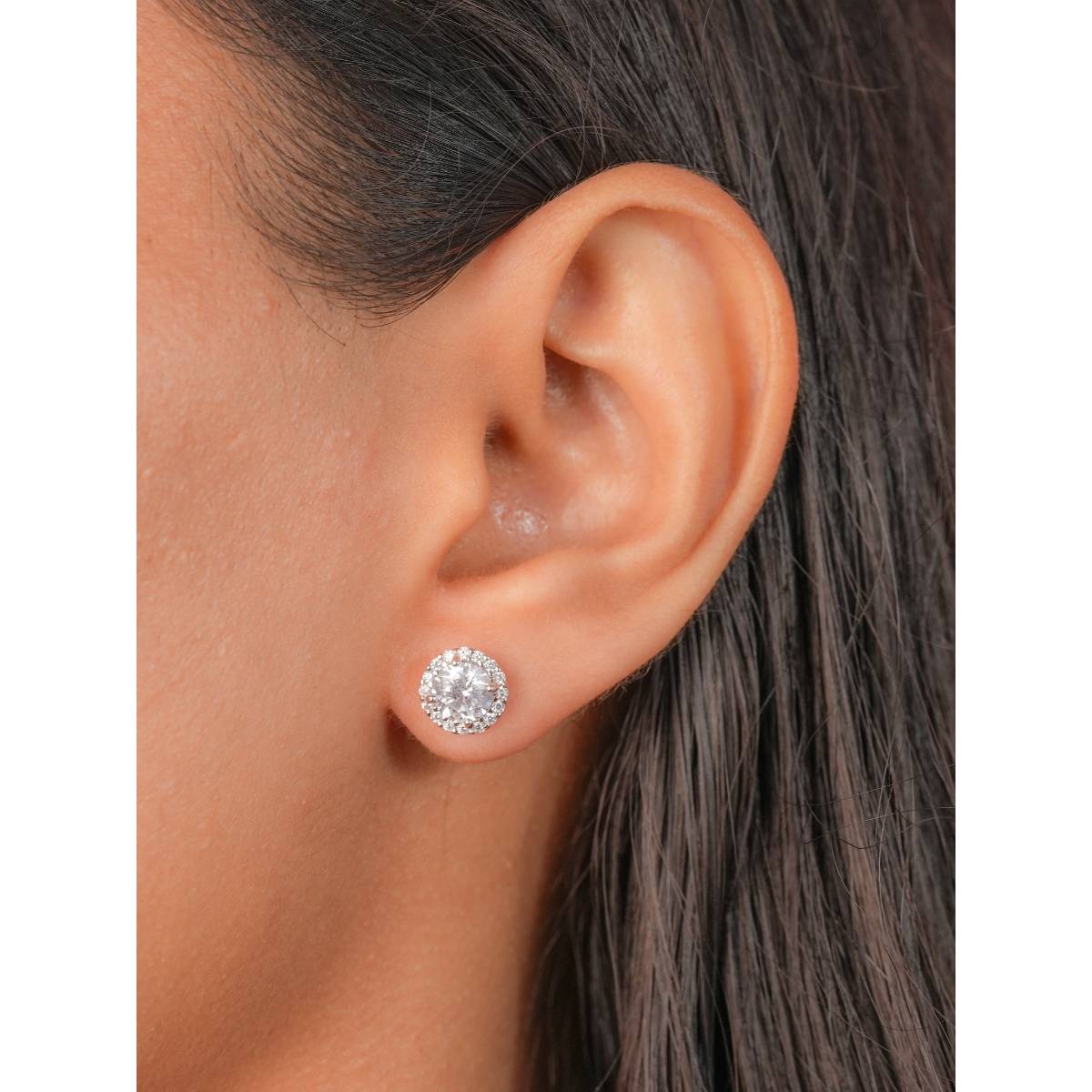 Johori Silver Shining Zircon Earring