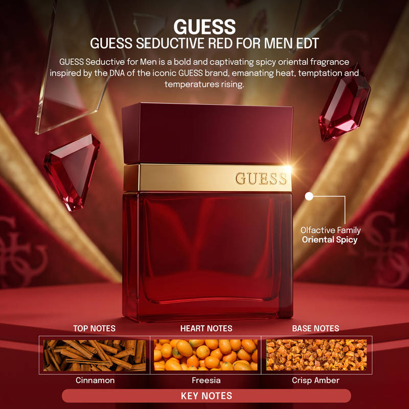 Buy GUESS Seductive Red For Men Eau De Toilette Online