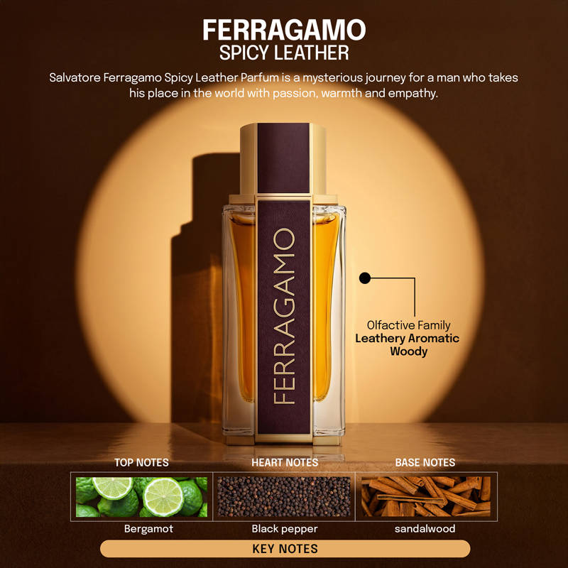 Ferragamo Spicy Leather Eau De Parfum For Him - view 4