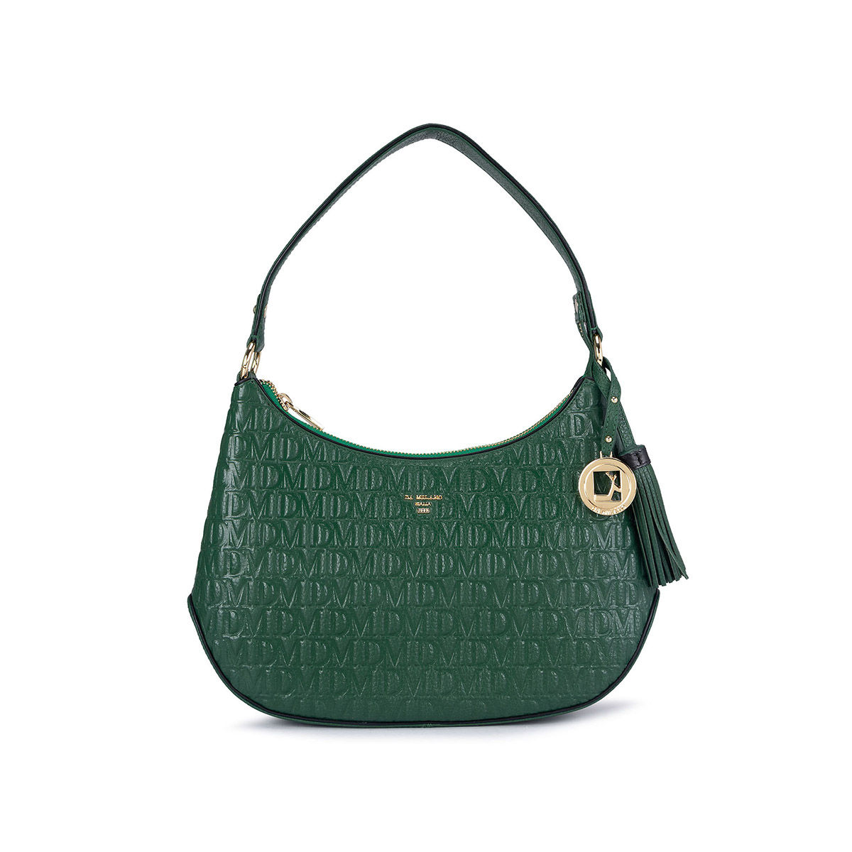 Buy Da Milano Genuine Leather Green Ladies Bags Online