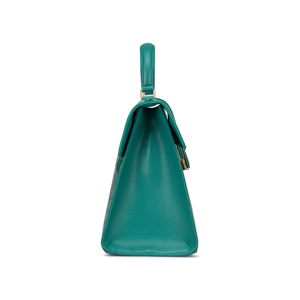 Buy Da Milano Genuine Leather Green Ladies Bags Online