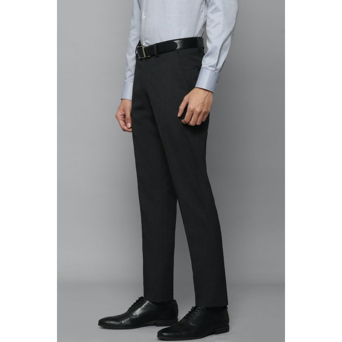 Buy Louis Philippe Black Trousers (36) Online