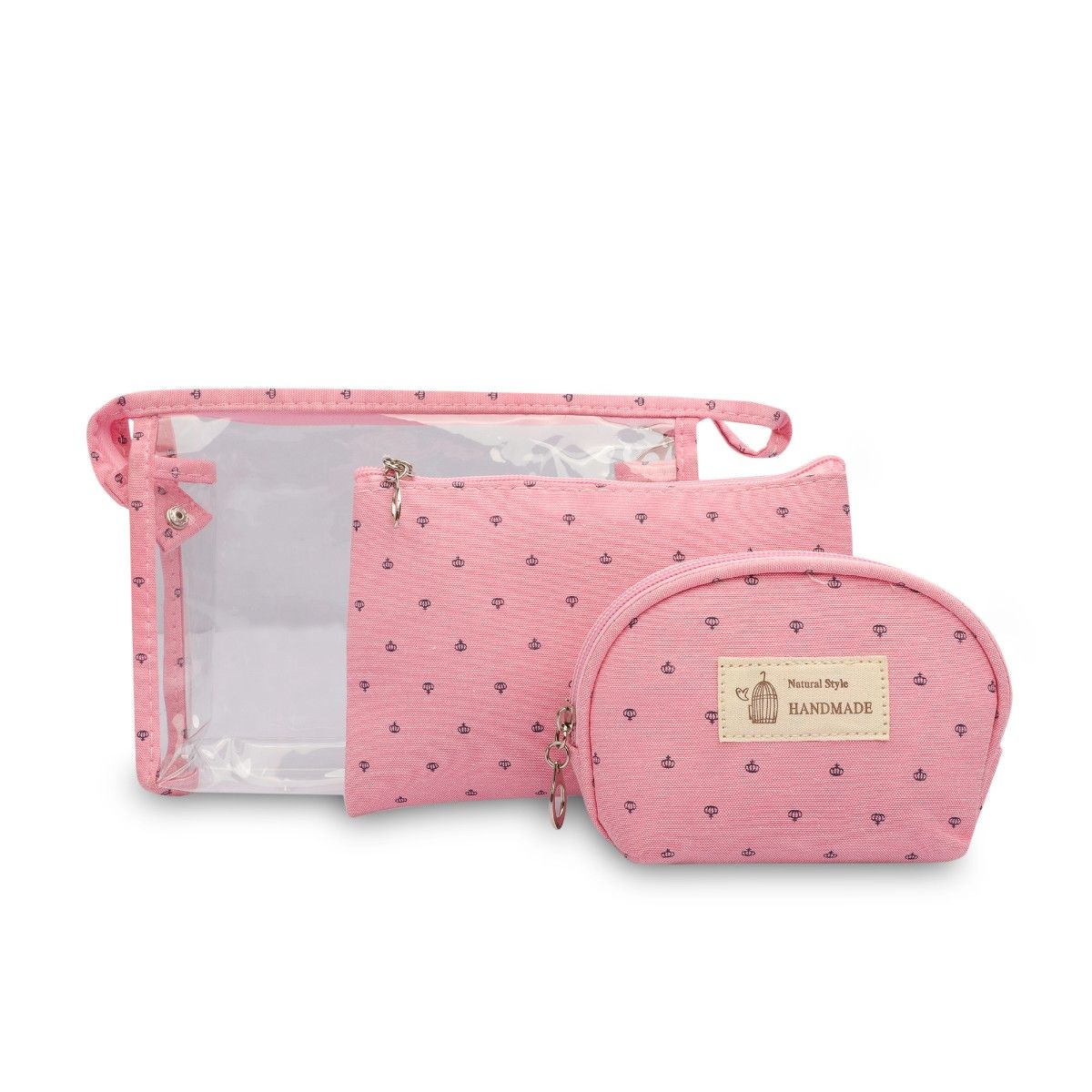 Buy NFI Essentials 3 Pc Cosmetic pouch Makeup pouch Vanity Pouch Travel