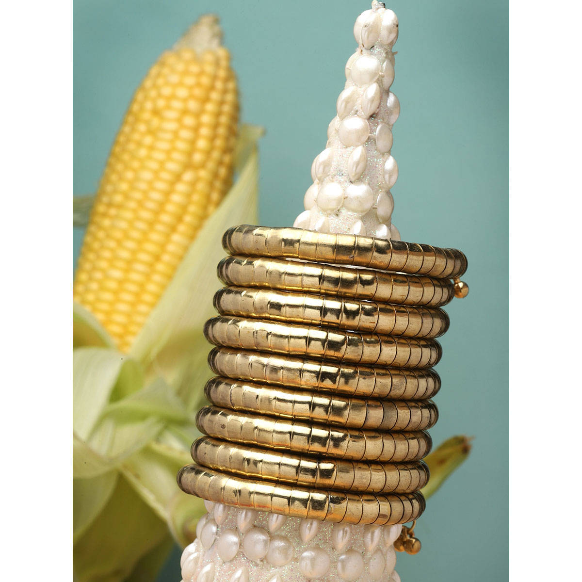 Moedbuille Gold Brass Gold Plating Statement Bracelet