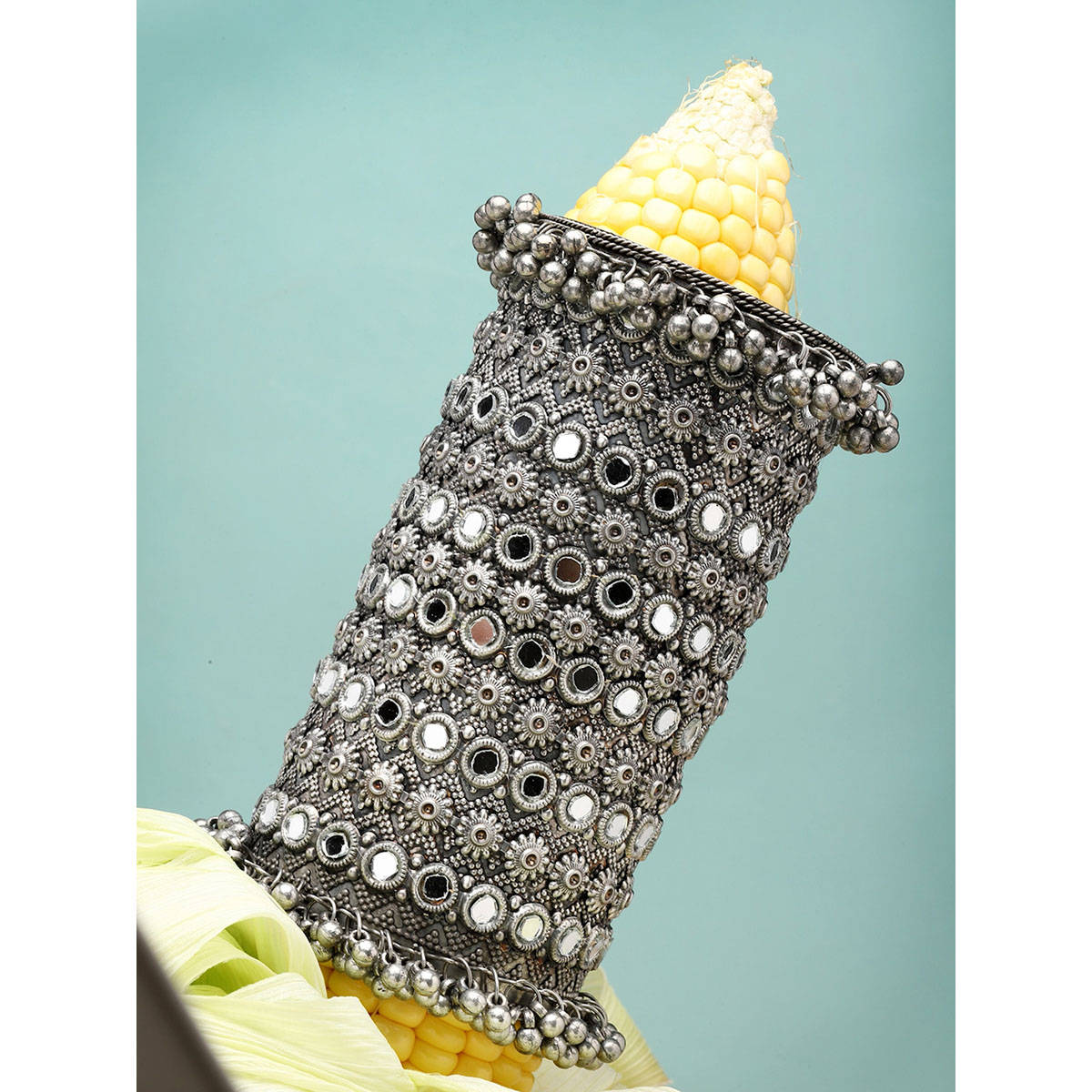 Moedbuille Silver Brass Silver Plating Oxidised Bracelet