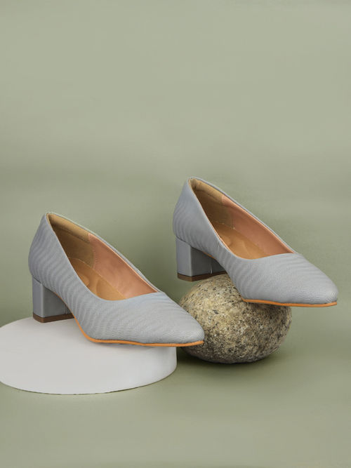Block Heel Light Grey Heels Uk Court Shoes Grey High Heels Uk