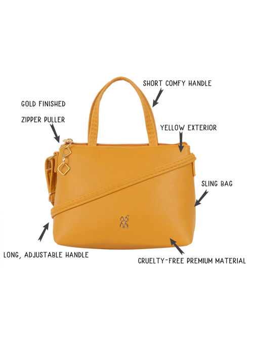 baggit yellow sling bag