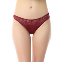 Buy Vivly Bodas Women's Lace Side Tie Crotchless Thong Panties Underwear  Online at desertcartINDIA