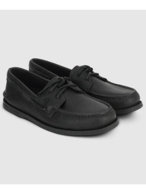 SPERRY Top-Sider Men A/O Leather Black Boat Shoes