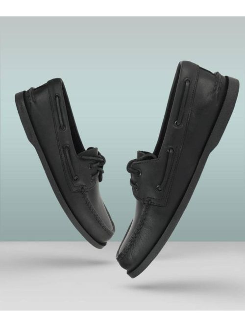 Buy SPERRY Top-Sider Men A/O Leather Black Boat Shoes Online