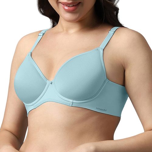 Buy Amante Solid Padded Non-Wired Airy Support Spacer Bra online