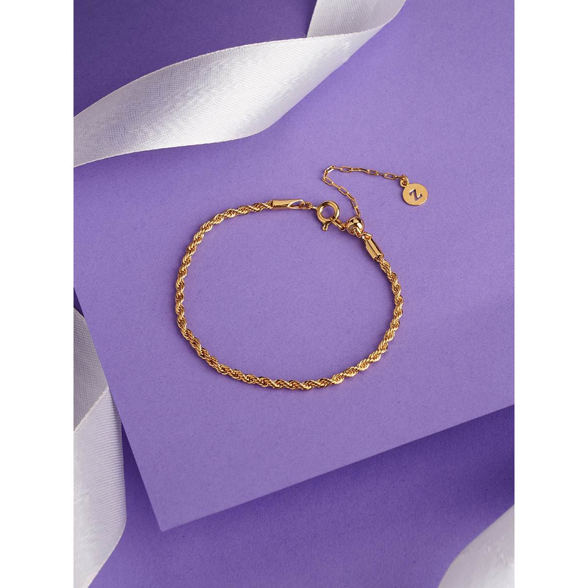 18K Yellow Gold Plated Soleil Crystal Slider Bracelet by Jewel Factor  The  Crescent Moon Shop