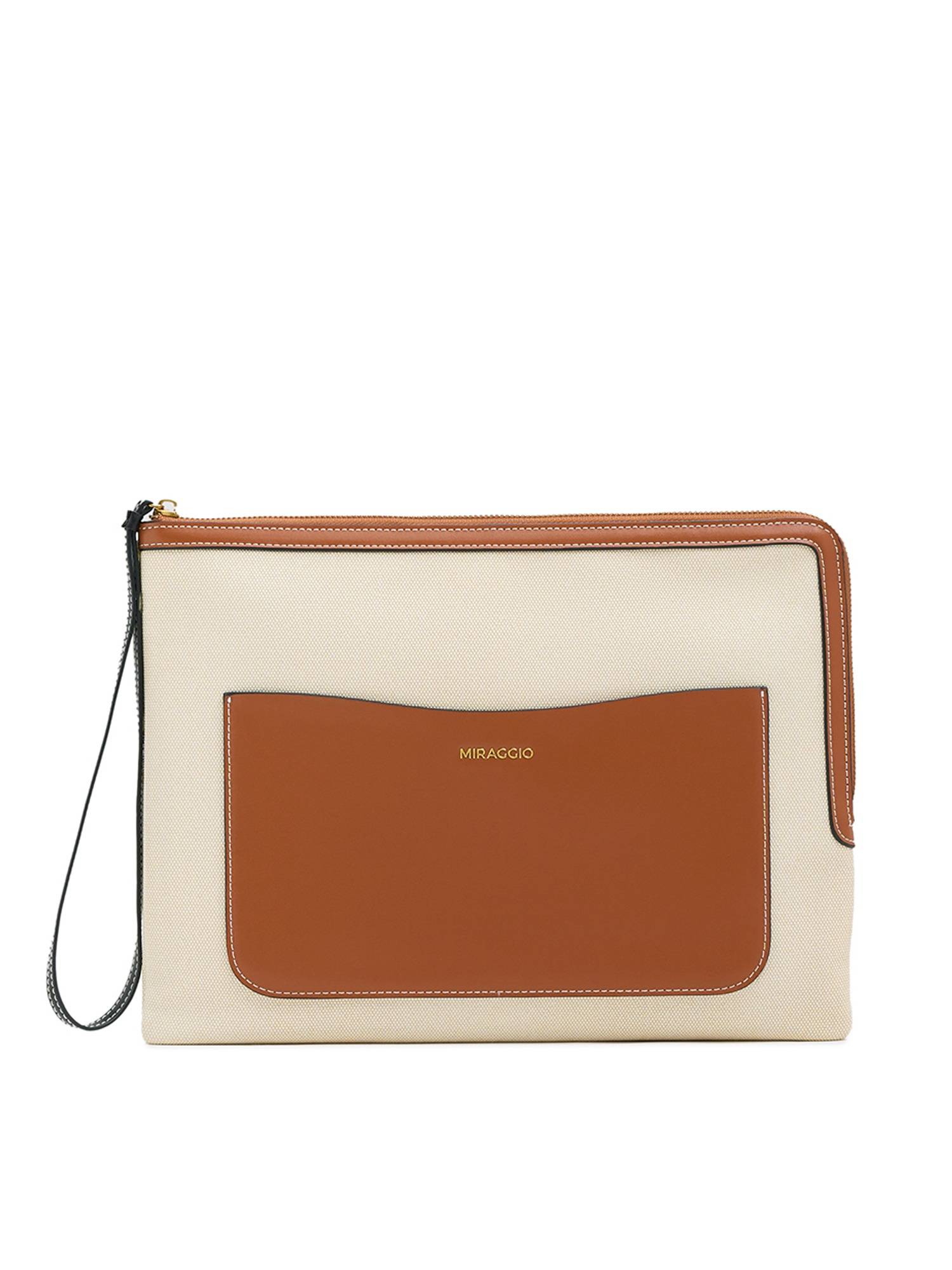 MIRAGGIO Brown Alex 14 Inch Laptop Sleeve