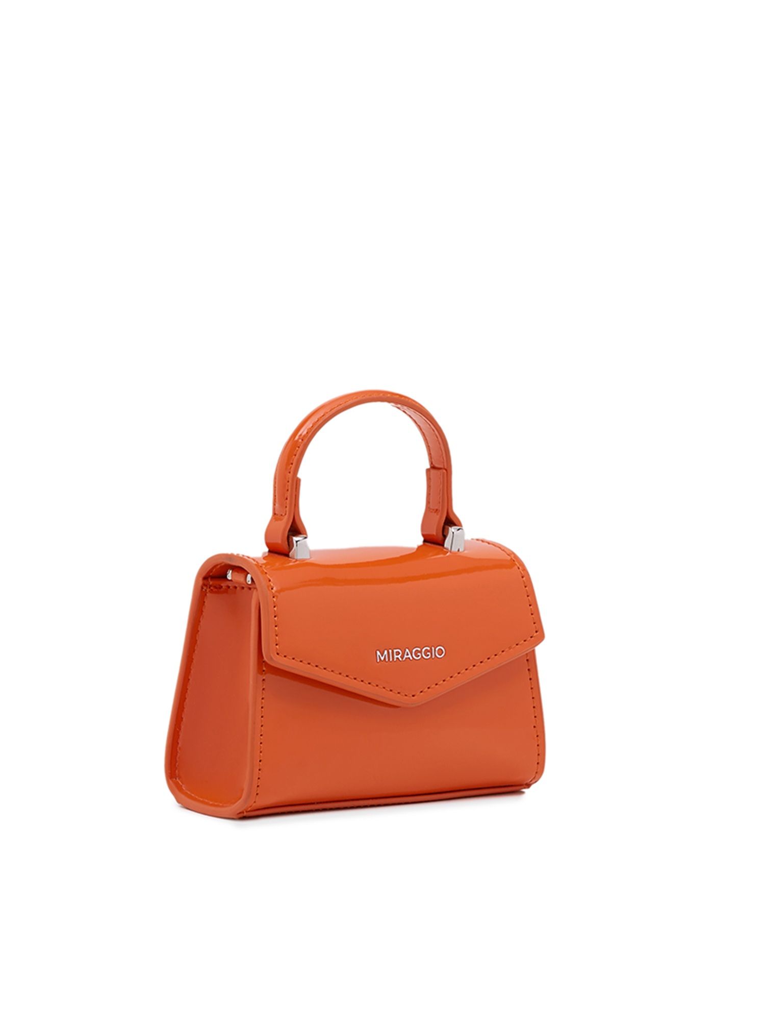 ろみお ⑨ポーチ Buy MIRAGGIO Orange Roxie Micro Bag (S) Online