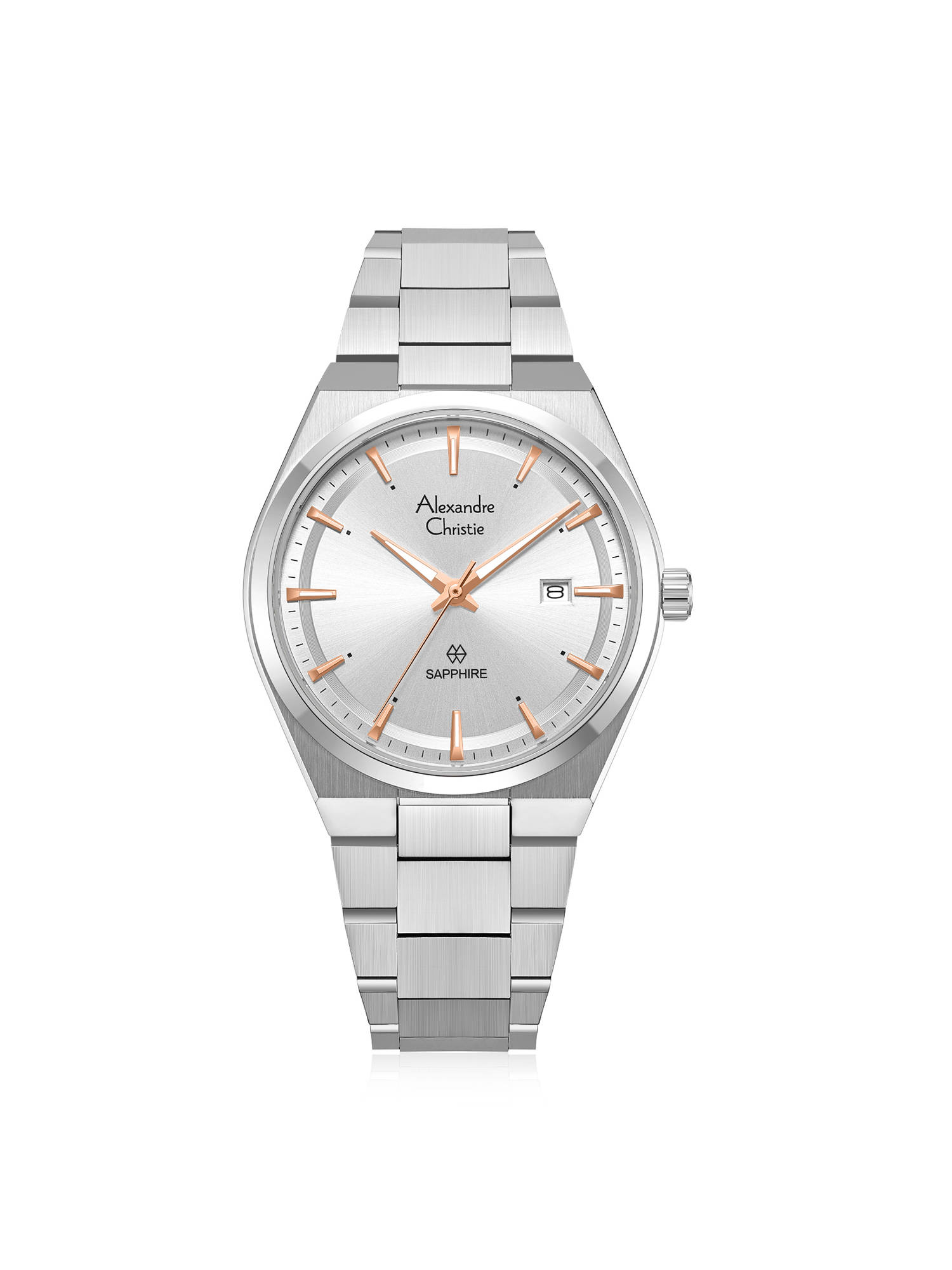 Alexandre Christie Men Classic Quartz Round Watch -8697Mdbssslrg (M)