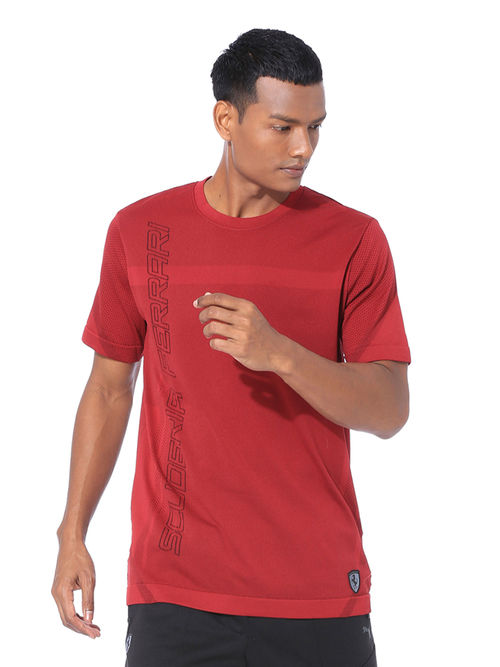 Puma Mens Ferrari Motorsports Rct Evoknit Tee Red