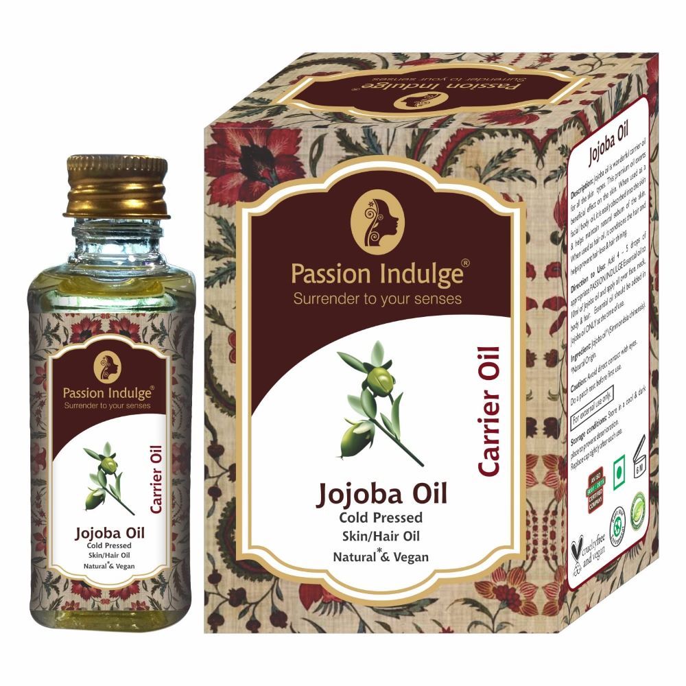 Passion Indulge Natural Jojoba Carrier Oil For Skin, Hair and Face