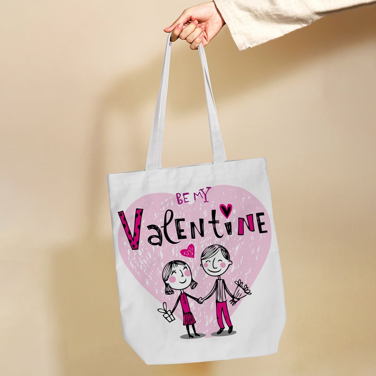 Valentine on sale tote bags