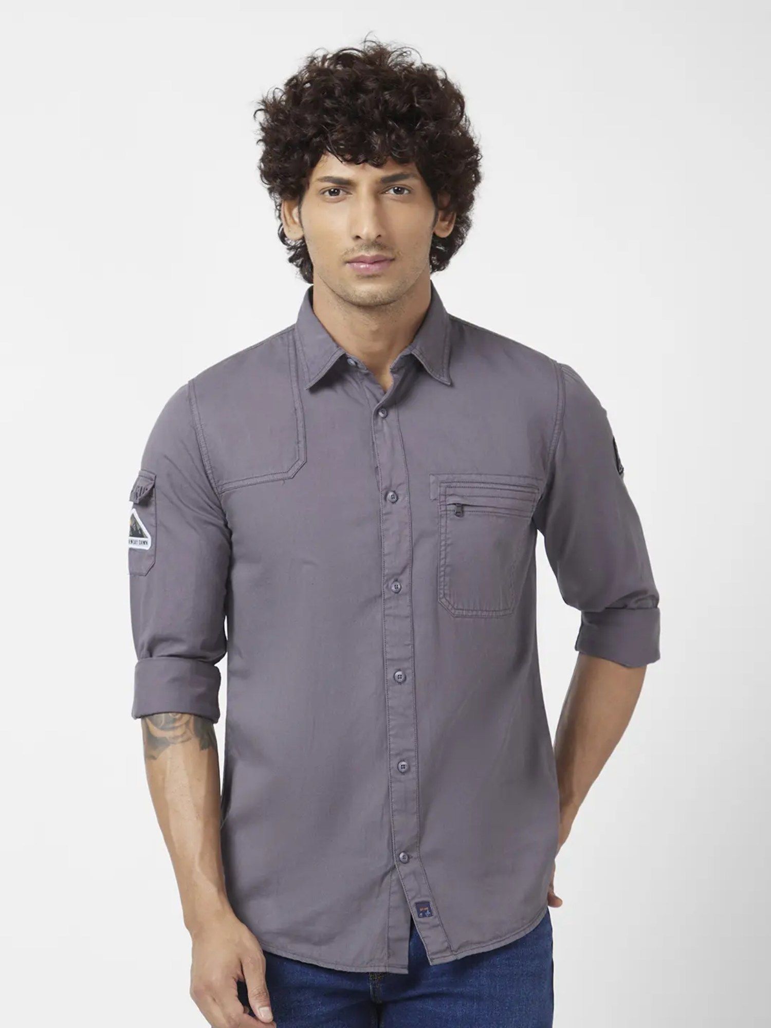Buy FLY69 Slim Fit Denim Shirts Premium Collections Blue Colour L Size |  Slim Fit Shirt | Denim Shirt Online at Best Prices in India - JioMart.