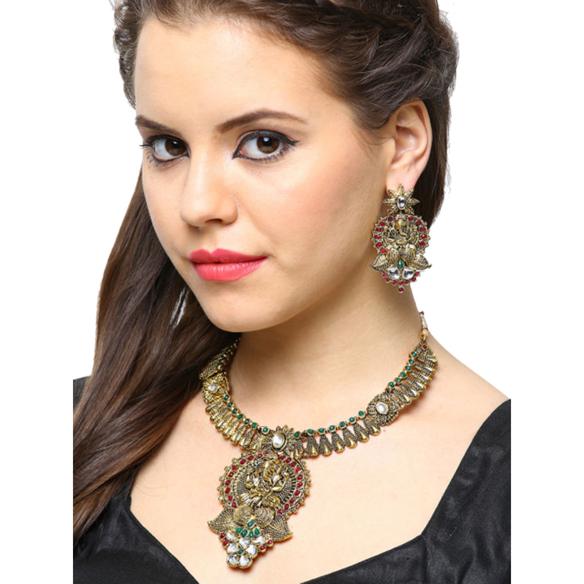 zaveri-pearls-antique-gold-tone-ganesha-temple-necklace-earring-set