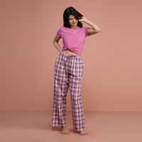 Buy PAVICHA Women's New Cotton Hosiery Night Wear Pyjama Flannel Lounge  Pants with Pockets & Drawstring (Blue) (Medium) Online at Best Prices in  India - JioMart.