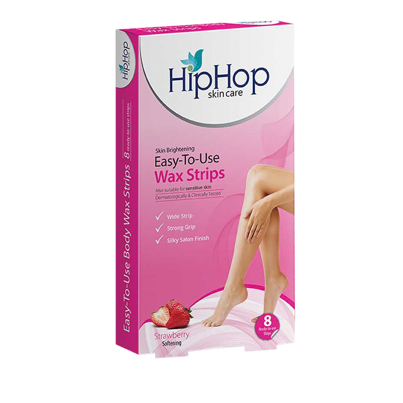 HipHop Body Wax Strips - Strawberry (8 Strips)