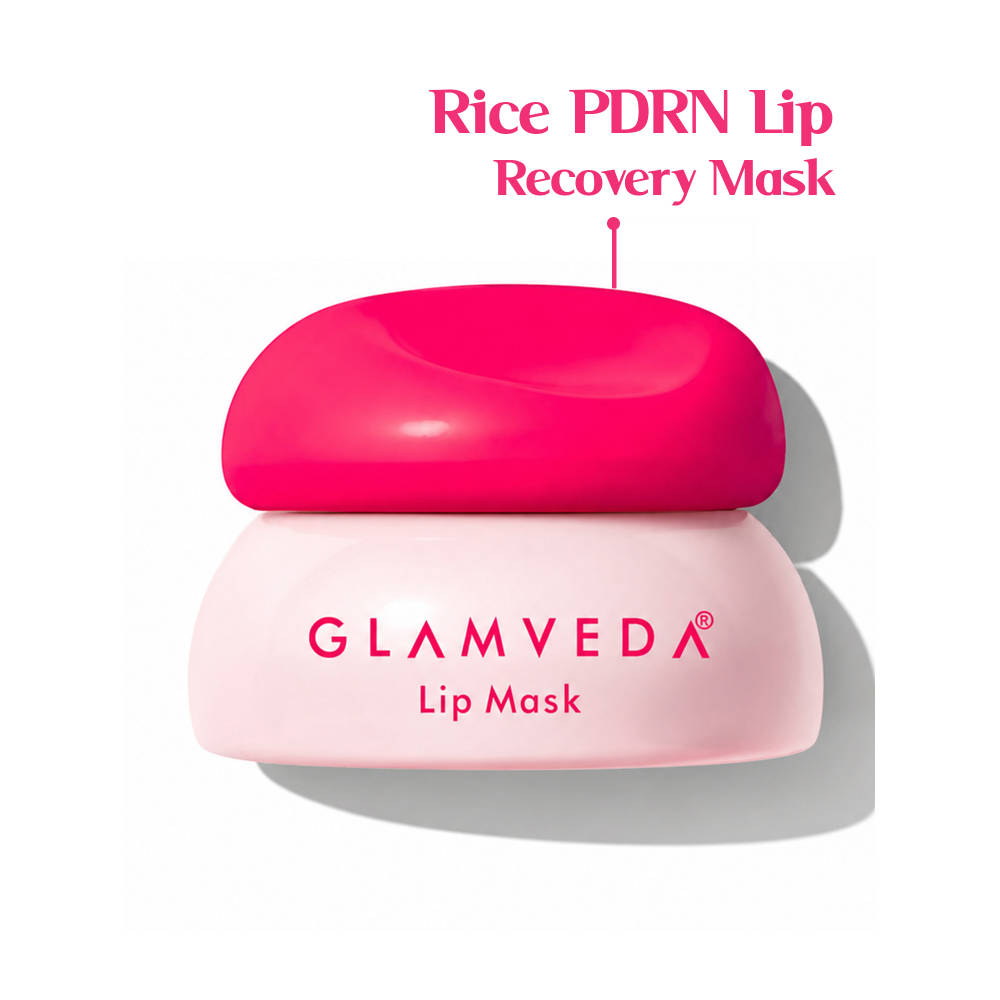 Glamveda Rice PDRN Lip Recovery Mask, Lip Balm for Dry & Chapped Lips
