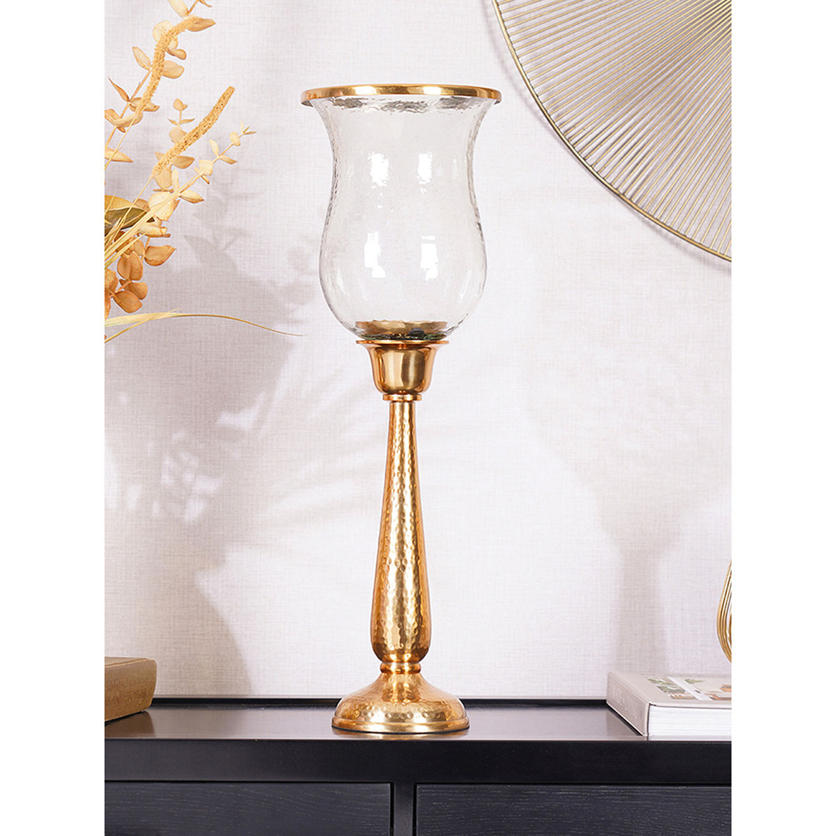 Buy Pure Home + Living Crown Hurricane Votive Holder Medium Online