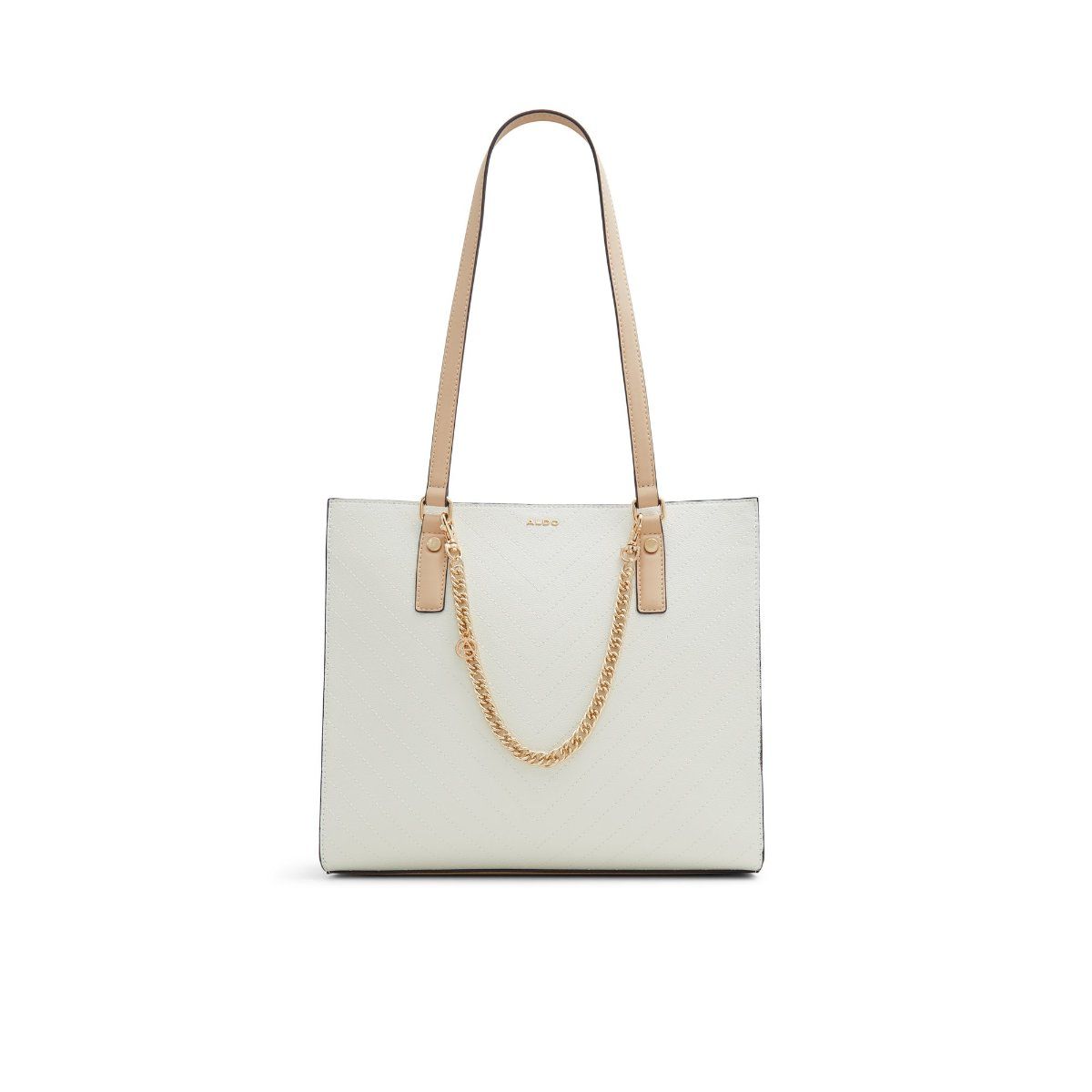 Buy Aldo Zaveri Womens White Tote Bag (M) Online