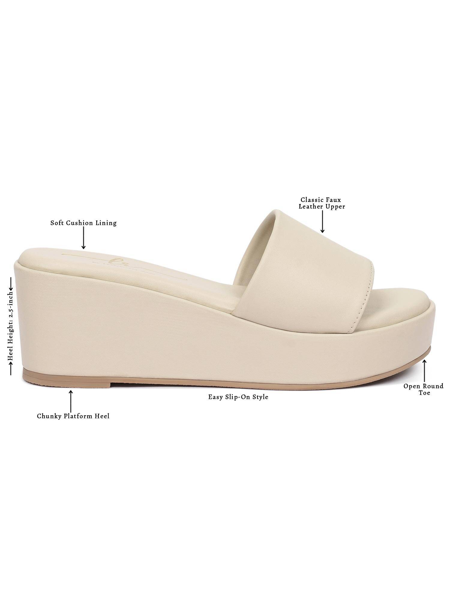 London Rag Wedge Buy London Rag Women Beige Classic Faux Leather Wedges Online