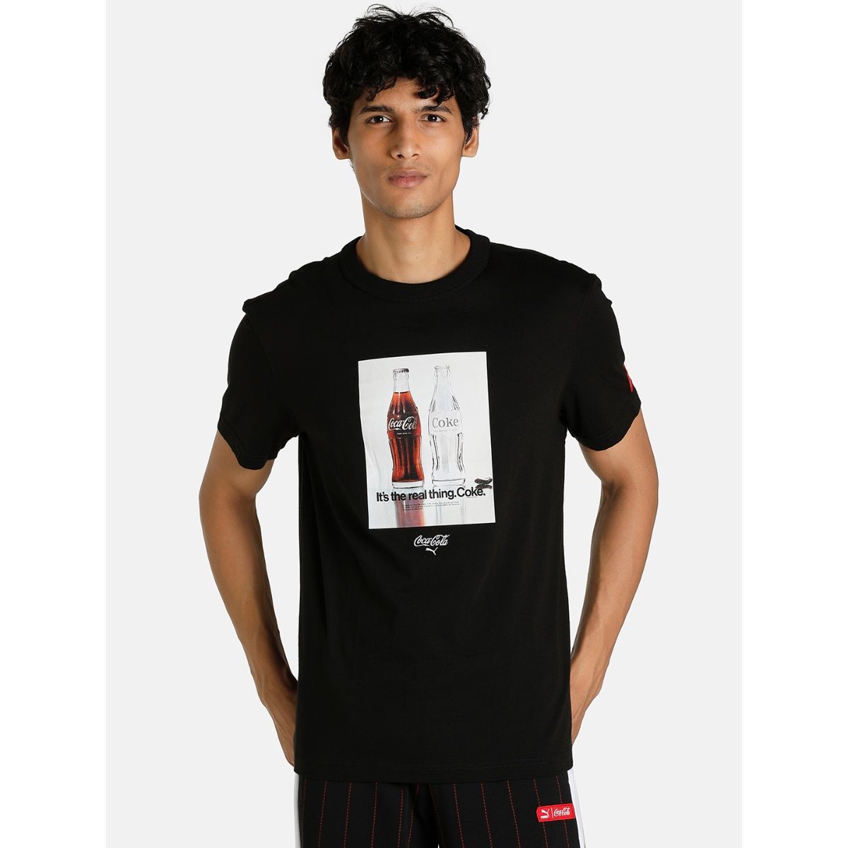 Buy Puma X Coca Cola Relaxed Men Black T-shirt Online